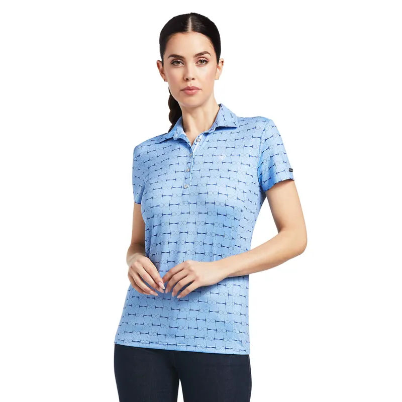 Ariat Women's Motif Polo Shirt - Full Cheek Print